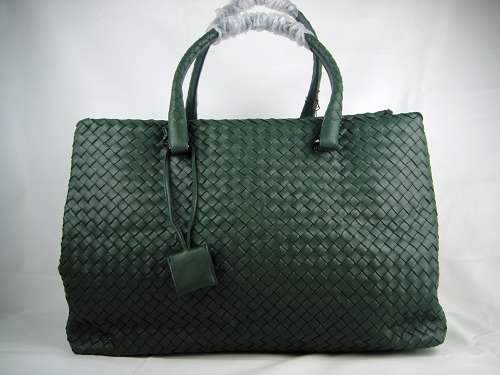 Bottega Veneta Lambskin Leather Handbag 1023 mo green